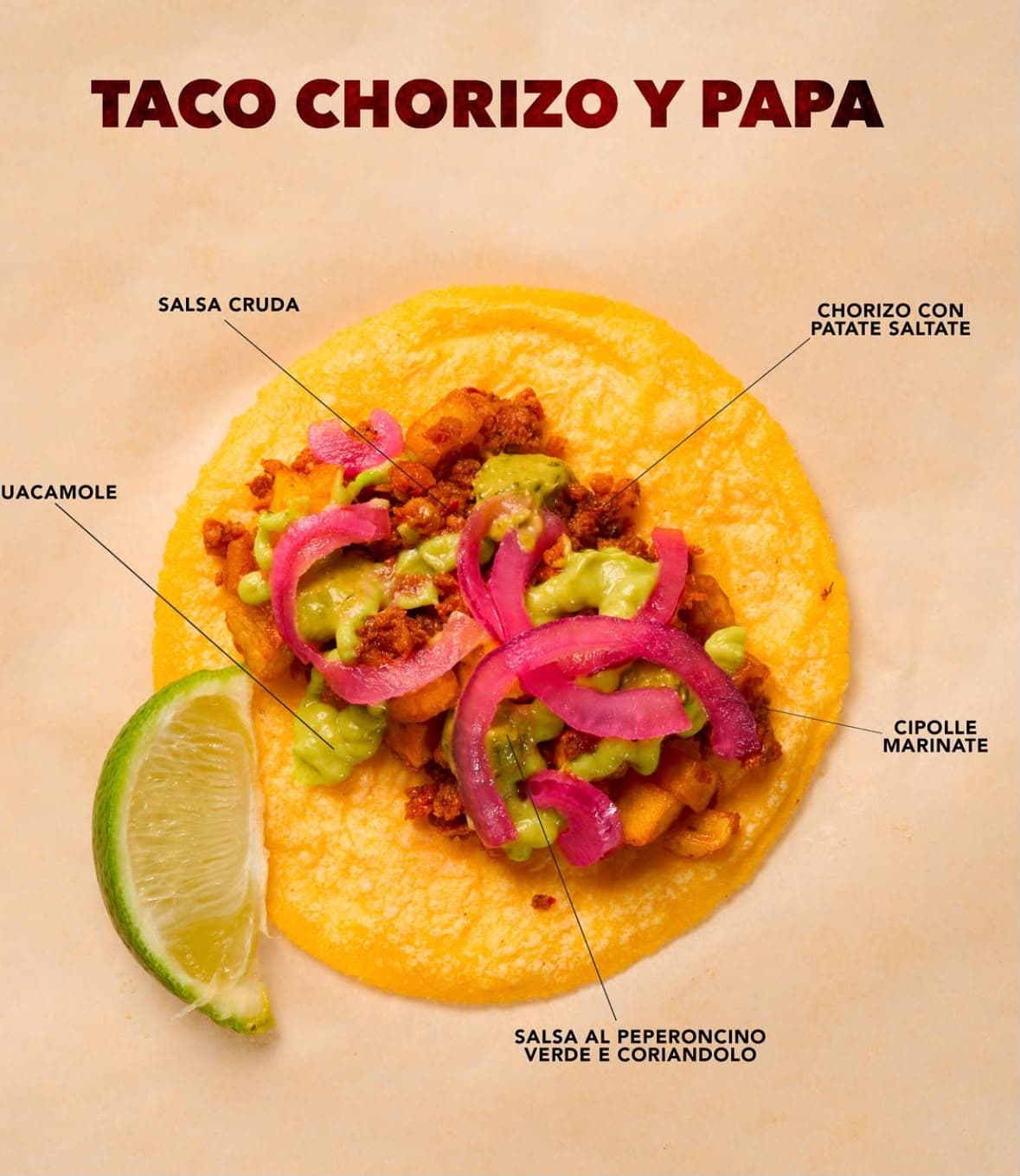 Taco Chorizo y Papa